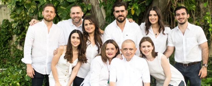 Glioblastoma patient, Mario Correa, in a family portrait