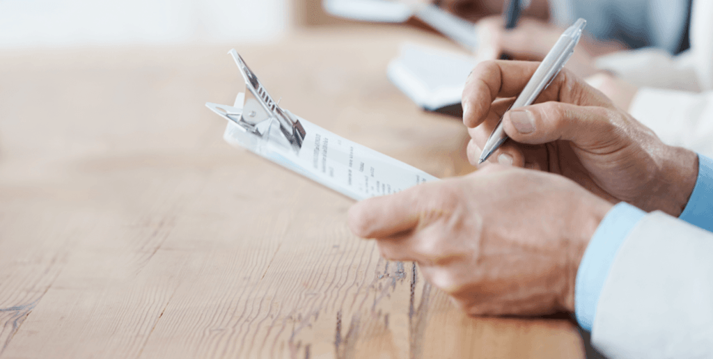 Doctor writing a prescription