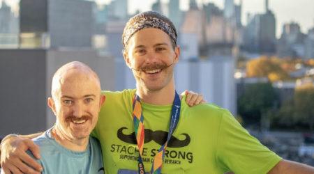 GJ with his brother Colin after the NYC Marathon