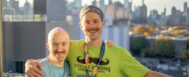 GJ with his brother Colin after the NYC Marathon